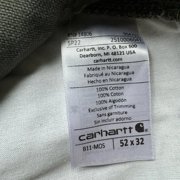 Carhartt Rugged Flex Duck Utility Work Pants 52x32 - Picture 5 of 5